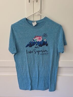 Lake Superior Graphic Tee - Blue